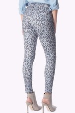  198. 7 FOR ALL MANKIND Women's 27 Skinny Stretch ICE LEOPARD Midrise JEANS NWT