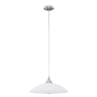 Weiß Nickel Klassisch HäNgelampe Pendelleuchte 1X60W/E27 42X110 [Cm]