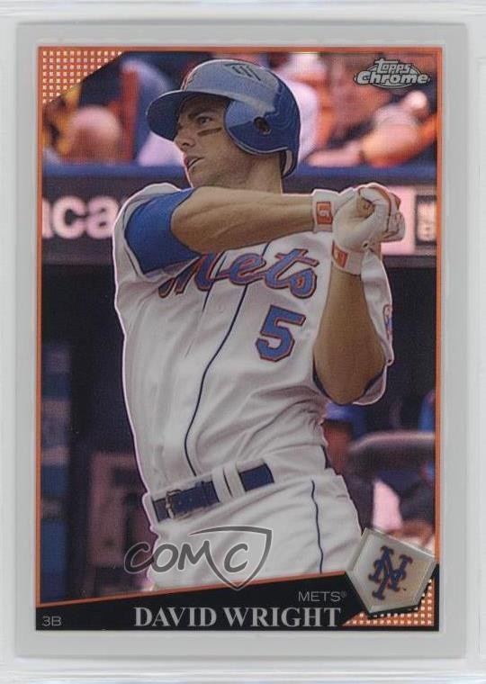 2009 Topps Chrome Refractor David Wright #24 n1u