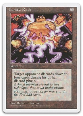 Cursed Rack (LP) Fourth Edition 4ED Magic MTG
