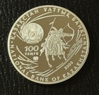 Kazakhstan 2009KMC 100 Tenge Proof Silver Coin: Attila the Hun — photo 2