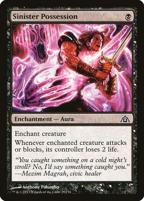 Sinister Possession (Dragon's Maze 29) - Common Magic: The Gathering Karte