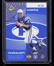 Peyton Manning / John Elway 1998 UD Choice #SR01 StarQuest/RookQuest Blue Rookie