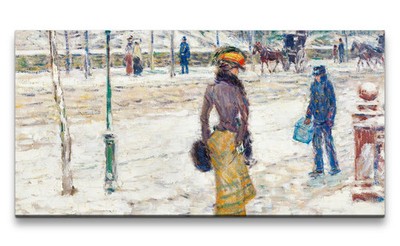 120x60cm Remaster Frederick Childe Hassam berühmtes Wandbild New York Street