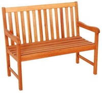 Mx Gartenbank Santos 2-Sitzig Holz Parkbank GartenmöBel BalkonmöBel Bank