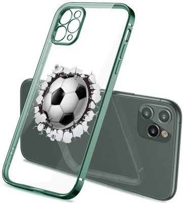 Hülle für iPhone 13 12 11 X 8 aus weichem TPU plattiert Blattgrün 815