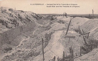 CAR-AHPP16-0832-51 - LA POMPELLE - South side and the avignon trench