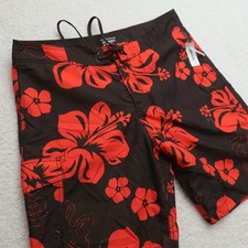 Old Navy Board Shorts Men's Large Bathing Suit Floral Out Of Print Y2K Style New