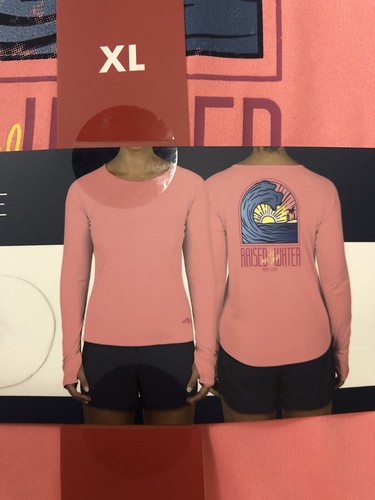 Reel Life1-Pack Jax Playa Manga Larga UV Mujer Camisa Salmón Rosa Talla XL - Imagen 3 de 7