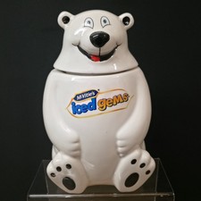 Vintage Keksdose Macvittie Iced Gems groß Eisbär Keksdose