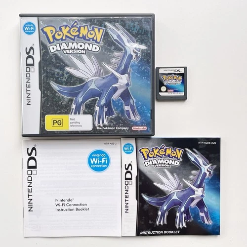 Pokemon Diamond Version Nintendo DS Game PAL Complete W Manual Tested Tracked