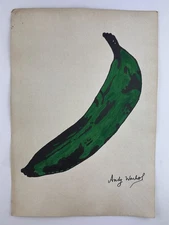 Andy Warhol COA Art Painting Original Drawing Vintage Paper Signed