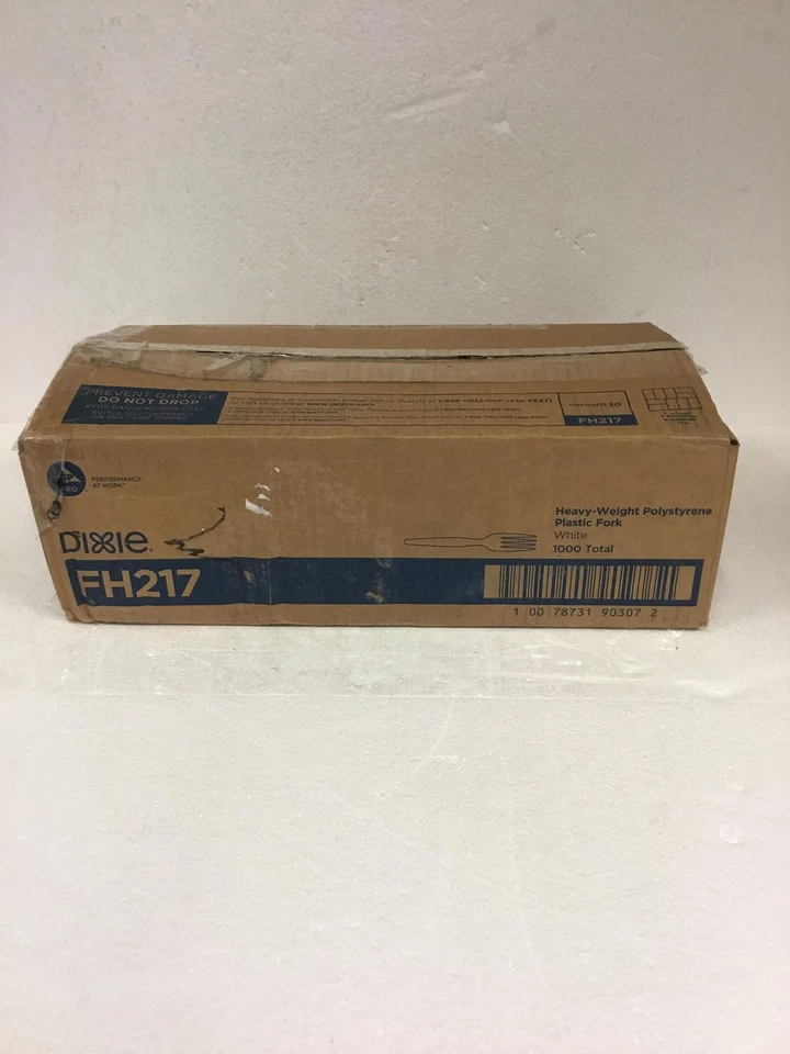 NUEVA horquilla de plástico de poliestireno pesado Dixie FH217 1000/caja ENVÍO GRATUITO Foto 2 de 4