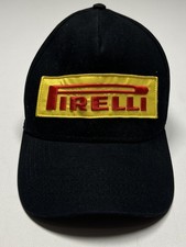 Cappello Pirelli Berretto Strap Back Nero Giallo Rosso Racing Patch Ricamata Uomo