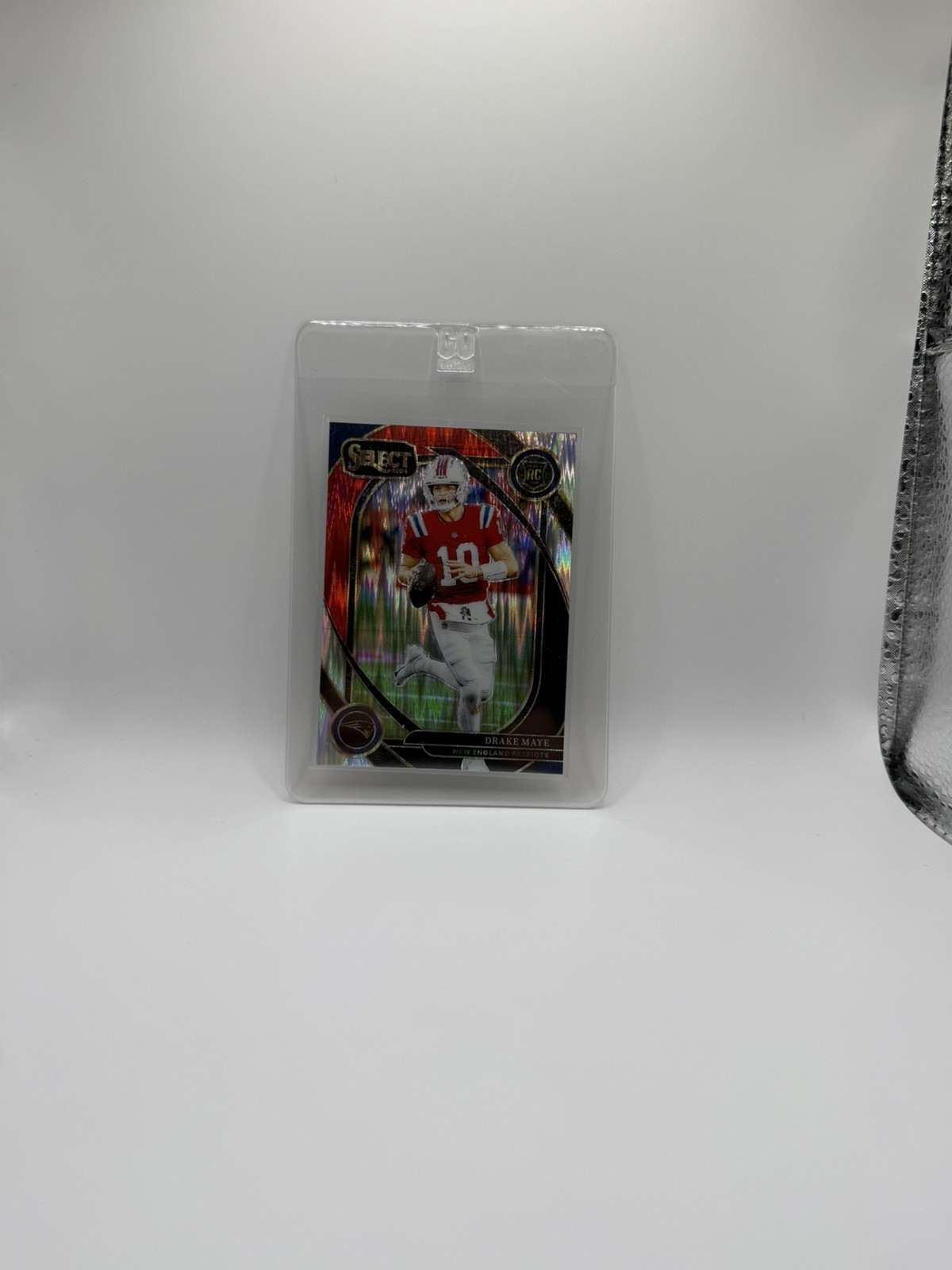 2024 Panini Select - Club Level Drake Maye Black & Red Shock Prizm (RC) Patriots