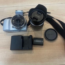 Sony NEX-3N Silver Mirrorless Camera with Lens and Articulating Screen