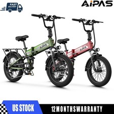 Electric Bike for Adults 1500W 62Mi 20" Fat Tire 48v 12.8AH Folding Ebike 28MPH