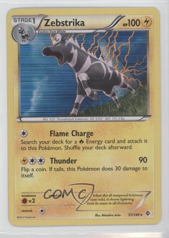 Zebstrika Pokemon Black & White Boundaries Crossed #57