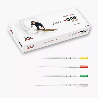 DentSply Sirona WaveOne Gold Puntos de papel absorbentes Endodoncia dental Wave