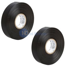 2x Insulating Tape Black Electrical Tape 65FT Roll