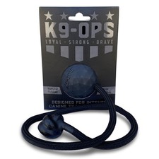 Dog Ball on a Rope Moki Tug Toy - Solid Rubber Fetch Training Reward - Large ...