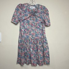 VTG The Eagle's Eye for Children 80s Pink Roses Toddler Prairie Dress Girls 10