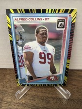 2025 Panini Donruss Optic Alfred Collins Rated Rookie ELECTRICITY /75 SF 49ers