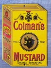 VINTAGE COLEMAN'S PORCELAIN ENAMEL SIGN BY DODO DESIGNS ENGLAND