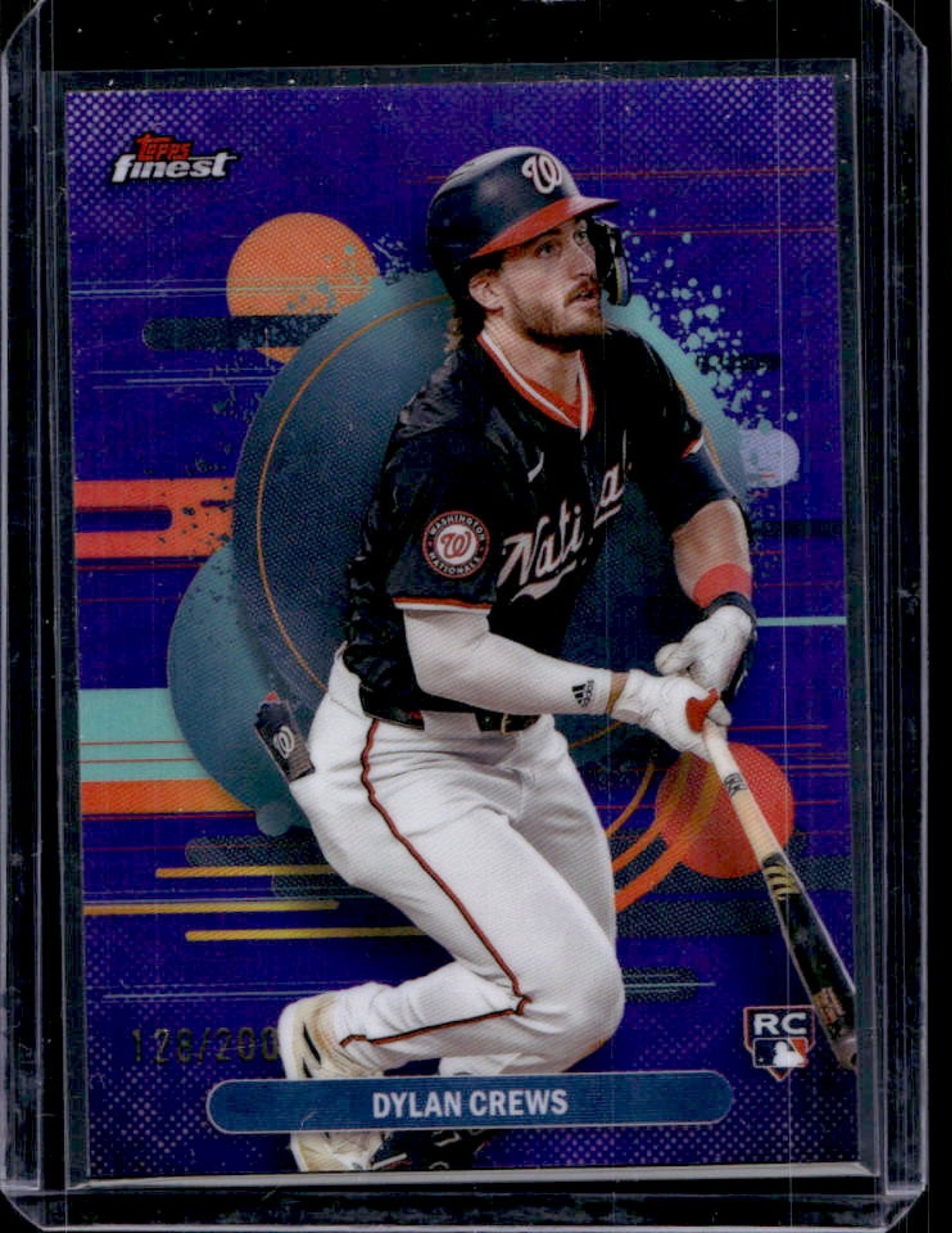 2025 Finest Dylan Crews Uncommon RC Purple Refractor #/200 Nationals