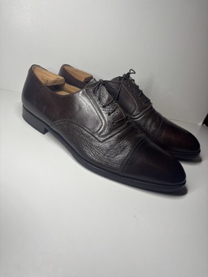 Steeple Gate Men s 13 D Brown Italian Oxfords made in italy