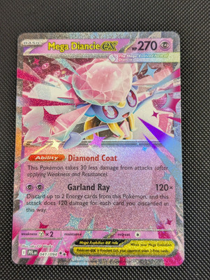 Pokemon Mega Diancie EX 041/094 (PFL041) Phantasmal Flames Fullart ENG Near Mint