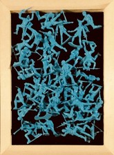 Vintage Tim Mee Toy Soldiers Bundle Sly Blue