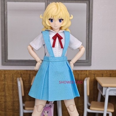 1/12 Scale Female School Uniform Clothes Set For 6''Figma azone 12 Action Figure