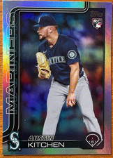 Austin Kitchen 2025 Topps Update Series Rainbow Foil RC #US320 -Seattle Mariners