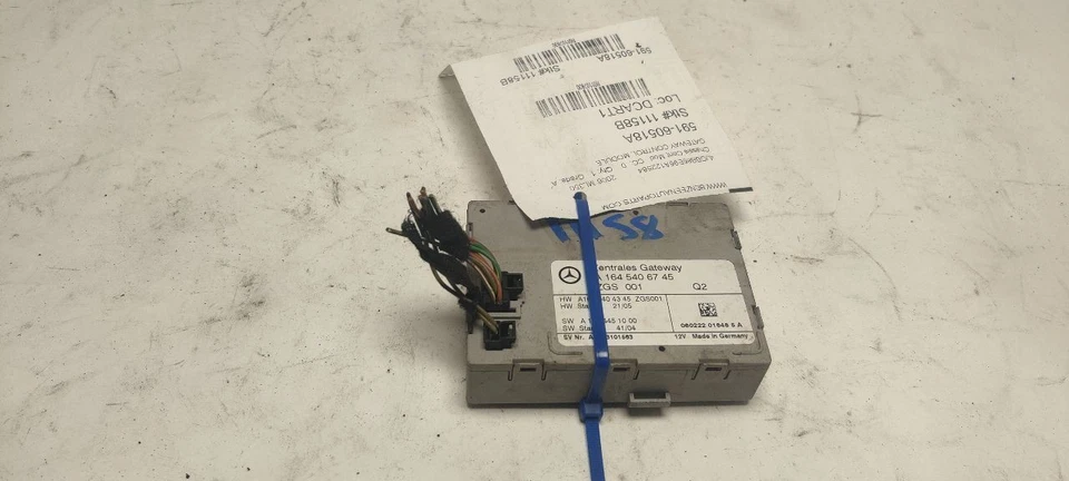 MÓDULO CONTROL CHASIS 1645406745 2006-2007 MERCEDES-BENZ ML350 Foto 2 de 4