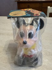 Pupazzo in gomma Ledraplastic Topolino anni 70 nuovo in busta 13 cm collezione