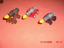 Playmobil Zubehör ,  3 x Kanone  mit Pfeil   für Piraten, Ritter., Western