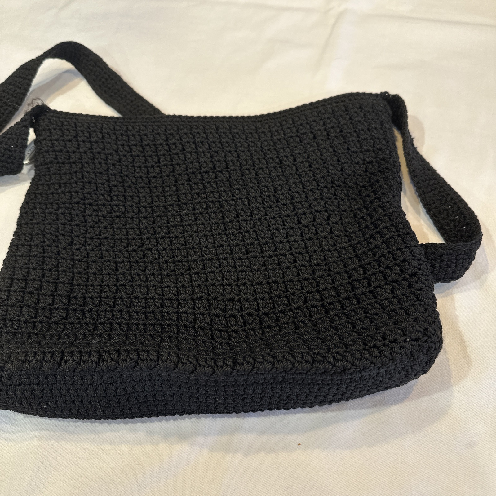 Talbots Solid Black Knit Classic Woven Lined Medi… - image 7