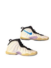 Nike Little Posite One GS Foamposite 644792-102 Blue Hero White Red Shoes 6.5Y