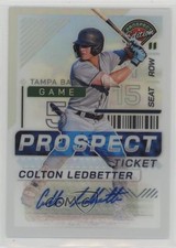 2024 Panini Prospect Edition Silver Prizm Signatures Colton Ledbetter Auto 16wc