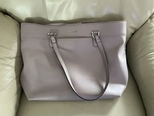 Nine West Faux Leather Double Shoulder Strap Purse Tote Handbag 3 Compartments