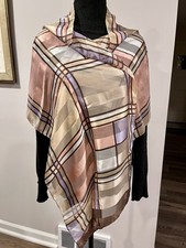 Vintage Saks Fifth Avenue 100 Silk Scarf Made In Italy 60 in X 16.5 in