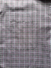 Peter Millar Mens Medium M Plaid Button-Down Cotton Long Sleeve Purple