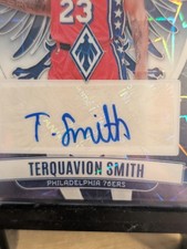 2023-24 Panini Phoenix - Crusade Signatures Terquavion Smith White Lazer /99 
