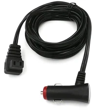 12V/24V Car Refrigerator DC Power Cord, 90° Car Cigarette Lighter Plug Portab...