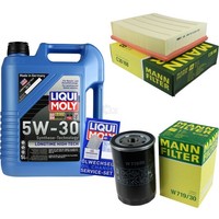 Inspektionspaket 5L Liqui Moly Longtime 5W-30 FüR Audi A4 1.6 1.8 A6 VW Passat