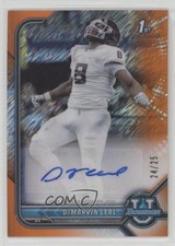 2021-22 Bowman U Chrome Prospect Orange Refractor 24/25 DeMarvin Leal Auto 1xd