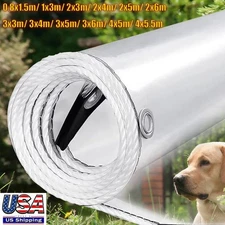 Outdoor Clear Tarpaulin Plant Room Cover Waterproof PVC Tarp with Grommets