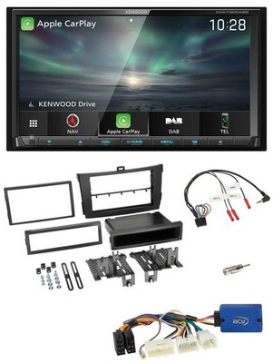 Kenwood Bluetooth USB 2DIN Lenkrad TMC DAB Navigation für Toyota Corolla 2009-20