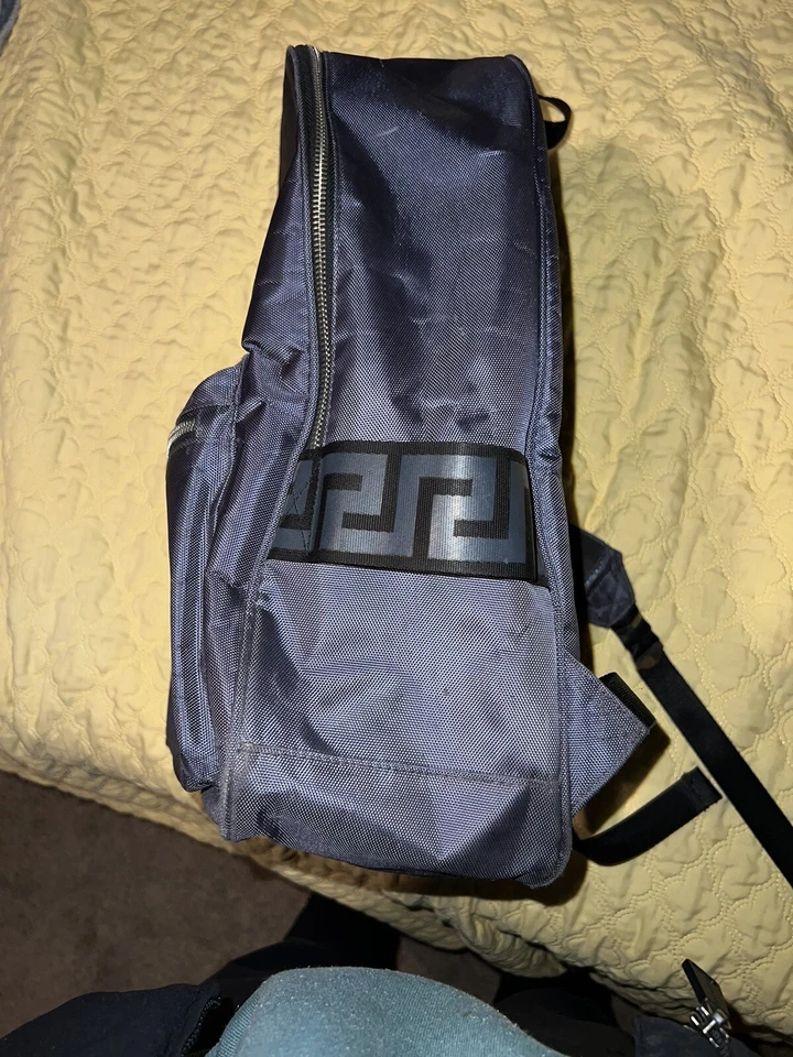 Рюкзак Versace подлинный темно-серый 2019 редкий НОВЫЙ - Изображение 3 из 3